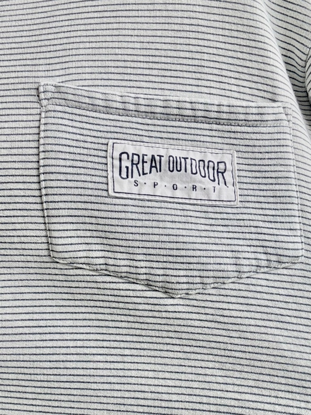 Vintage GAP striped oversized sweatshirt classic crewneck medium pocket - Picture 2 of 10